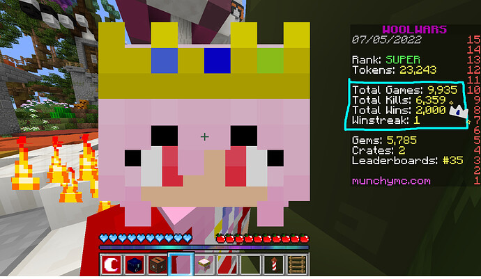 2000th Wool Wars win