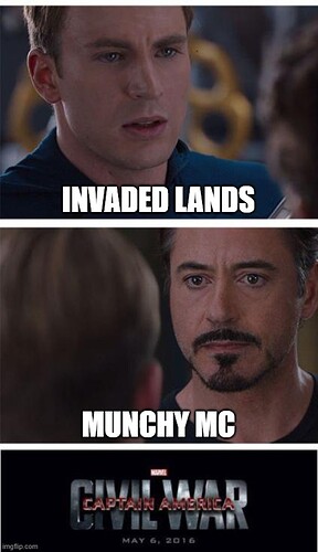 muncy mc meme invaded lands