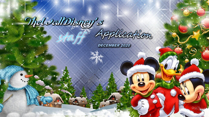 Walt's Staff Application 2020