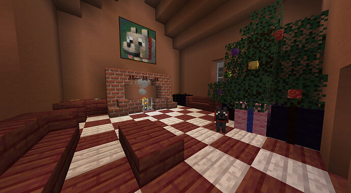 Inside the gingerbread house