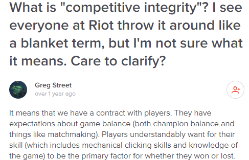 Competetive Integrety